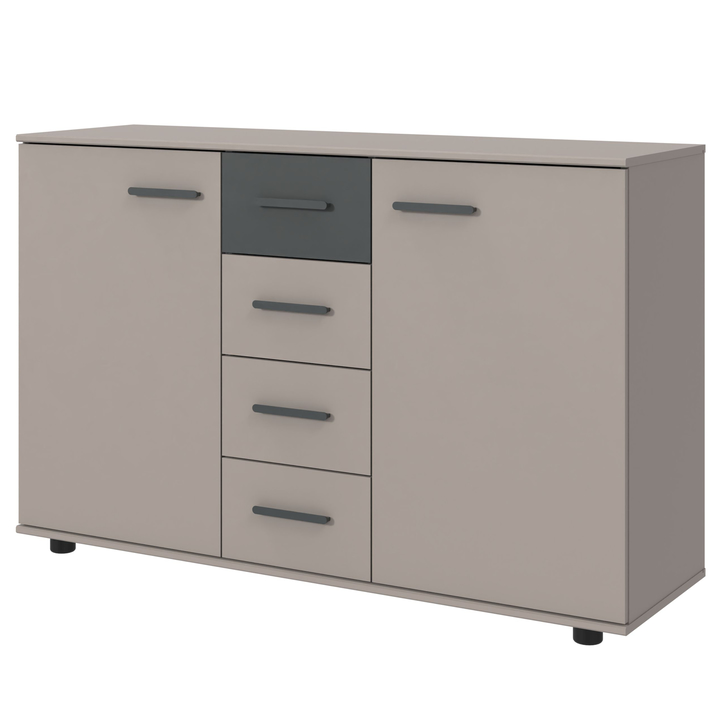 Komoda DAGAT 704 sivá/grafitová 1