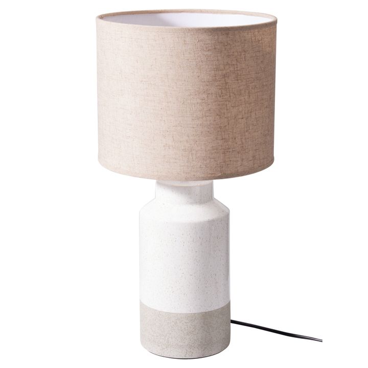 Stolná lampa DAISY béžová/biela 1