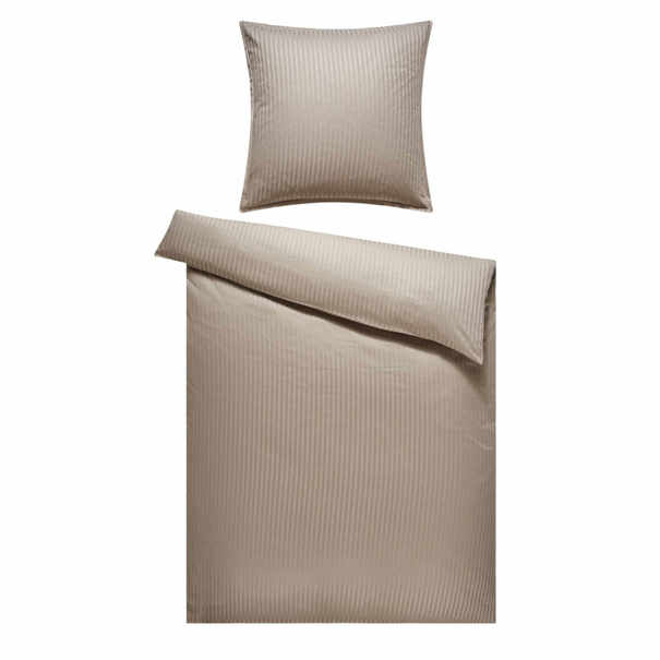 Posteľná bielizeň DAMASK taupe, 2 ks 80x80 cm a 200x200 cm 1