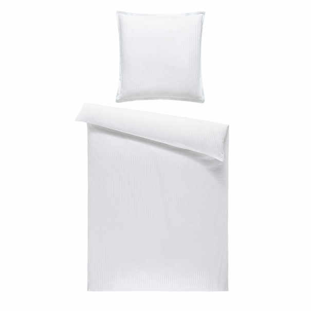 Posteľná bielizeň DAMASK biela, 2ks 80x80 cm a 200x200 cm 1