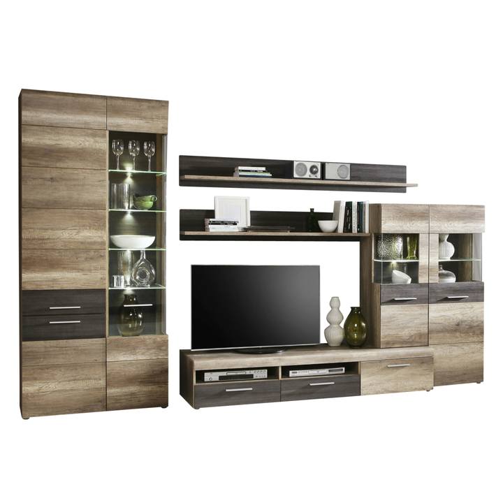 Obývacia stena DANTE dub antik/touchwood 1