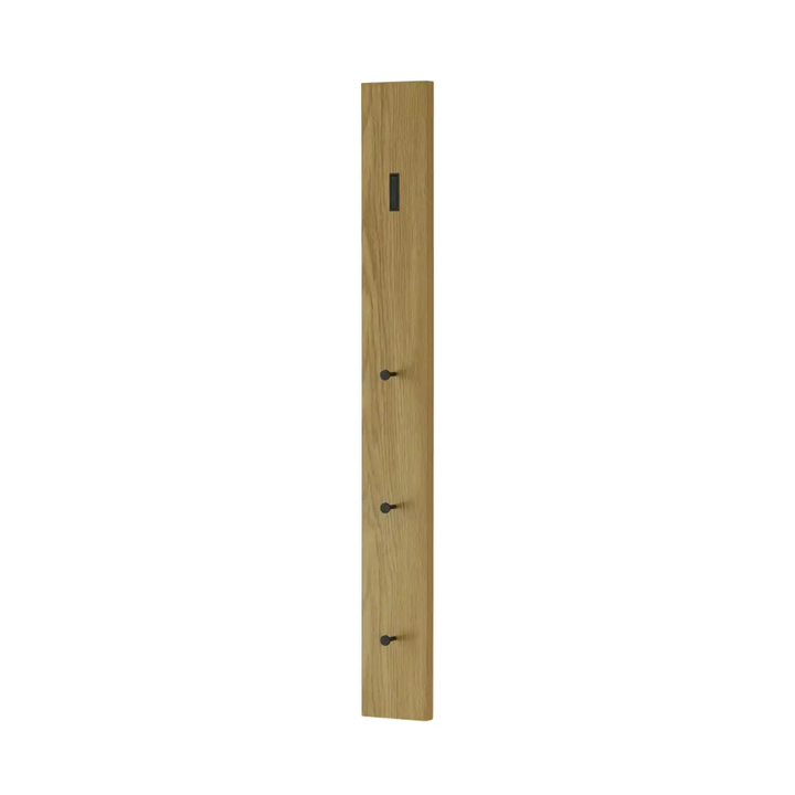 Nástenný vešiak DAONE V dub/čierna 1