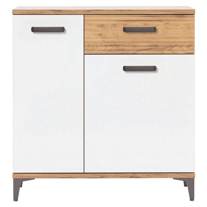 Komoda DARCY SB2 zlatý remeselný dub/alpská biela lesklá 1