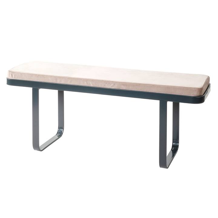 Lavica DARIO antracitová/kašmírová, šírka 115 cm 1