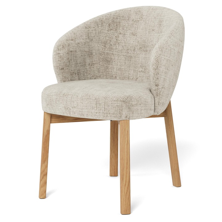 Jedálenská stolička DARLENE béžová/matný dub 1