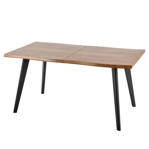 Jedálenský stôl DAUDI prírodná/čierna 1