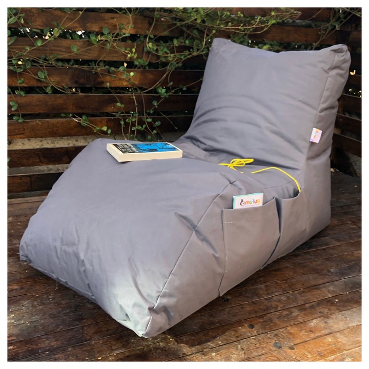 Outdoor sedací vak DAYBED sivá 1