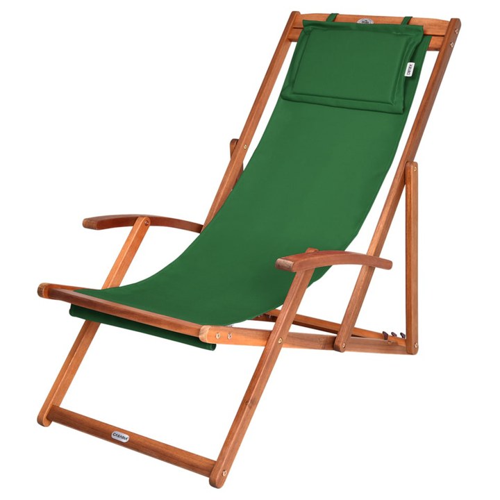 Záhradné ležadlo DECK zelená 1