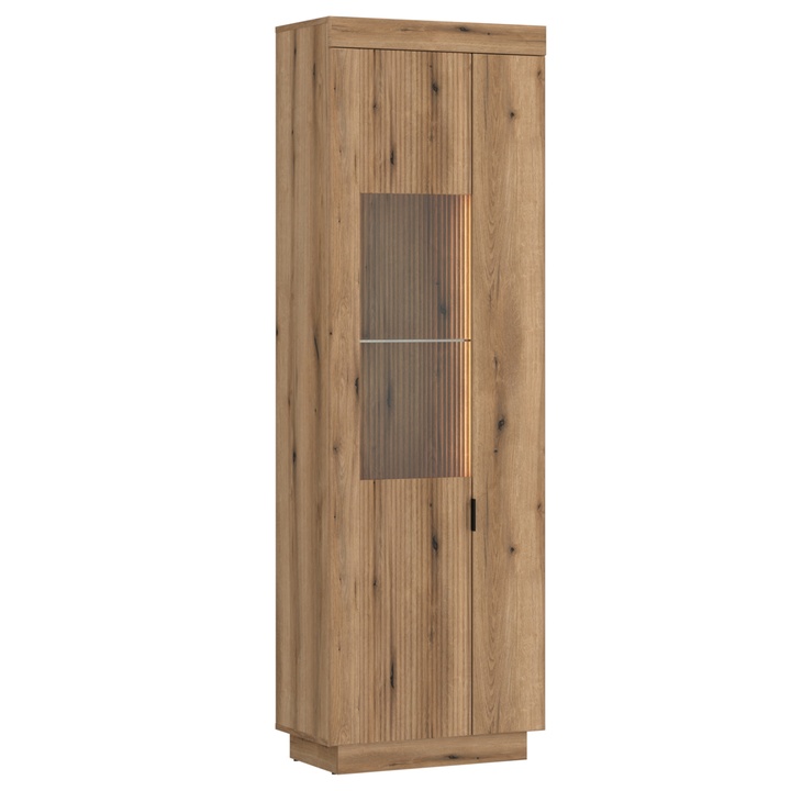 Vitrína DELAMAR DLAV01L dub evoke, ľavá 1