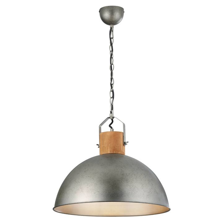 Závesné svietidlo DELHI 1 tmavé drevo/antík sivá 1