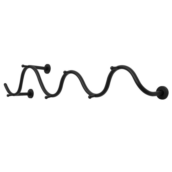 Nástenný vešiak DERBY čierna 1