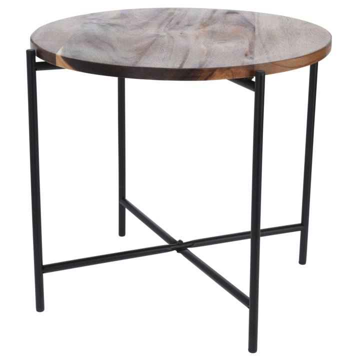 Odkladací stolík DERIK akácia/kov 1