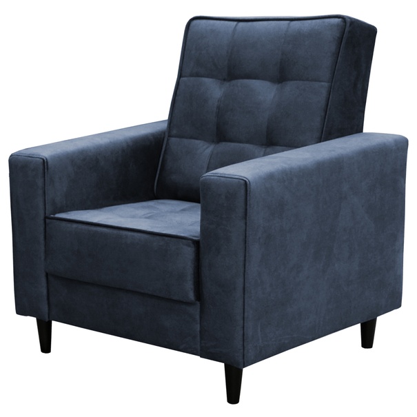 Kreslo DERRIS tmavomodrá 1