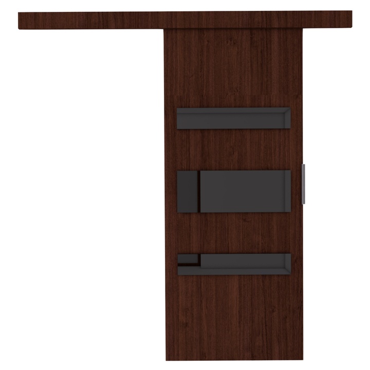 Posuvné dvere DESIO 106 wenge/čierna, 106x205 cm 1