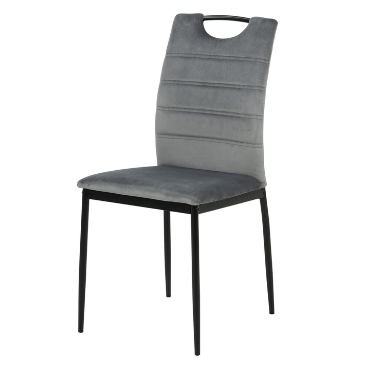 Jedálenská stolička DIA sivá/čierna 1