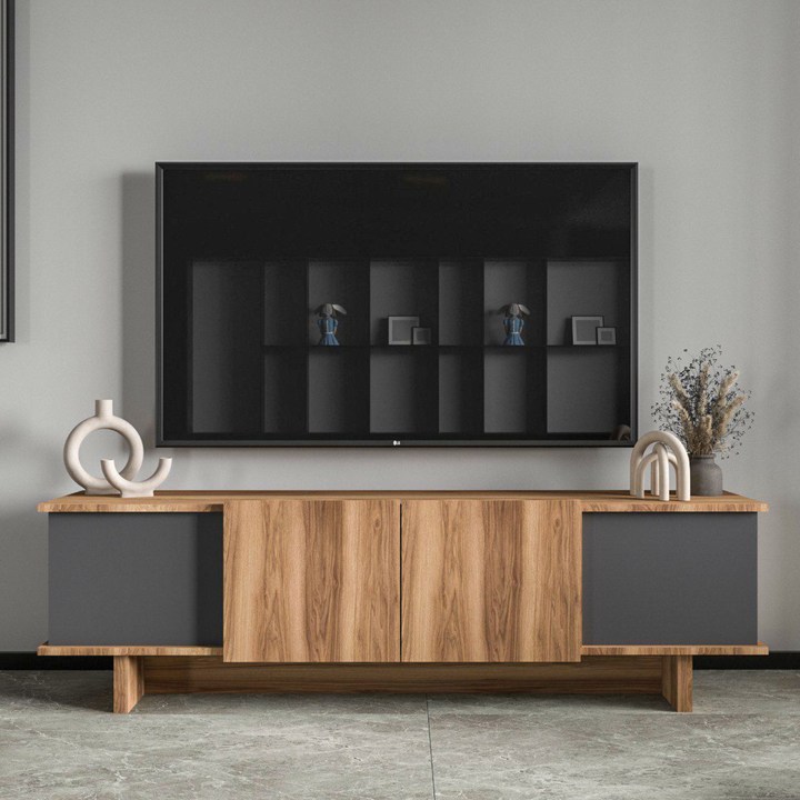 TV stolík DIANA 1 antracitová/orech 1