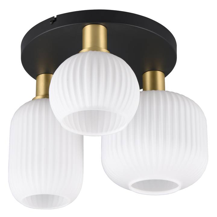 Stropné svietidlo DIVA čierna/biela 1