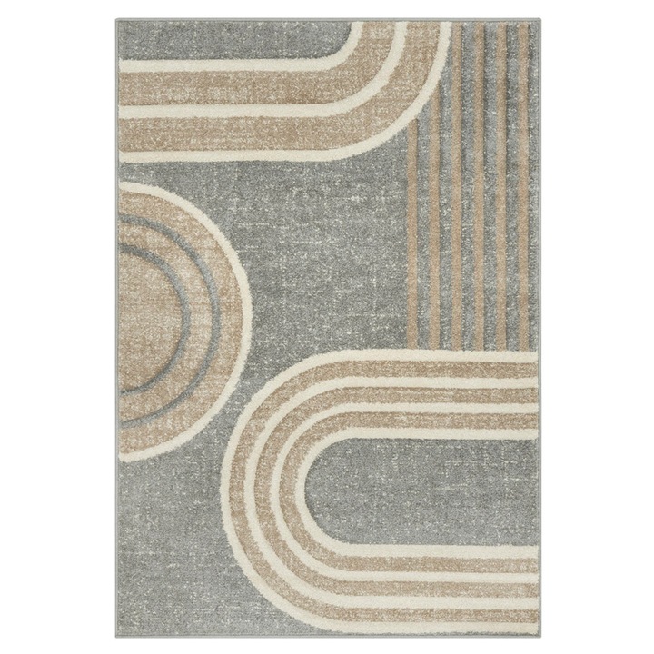 Koberec DIXIE 65018/YC9E béžová/strieborná, 67x120 cm 1
