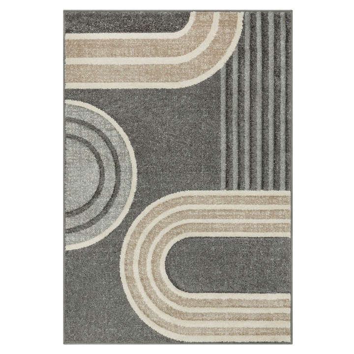 Koberec DIXIE 65018/YC9H béžová/antracitová, 133x190 cm 1
