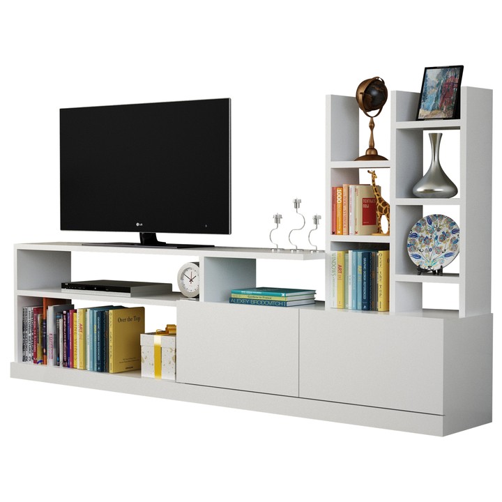 TV zostava DOLUNAY biela 1