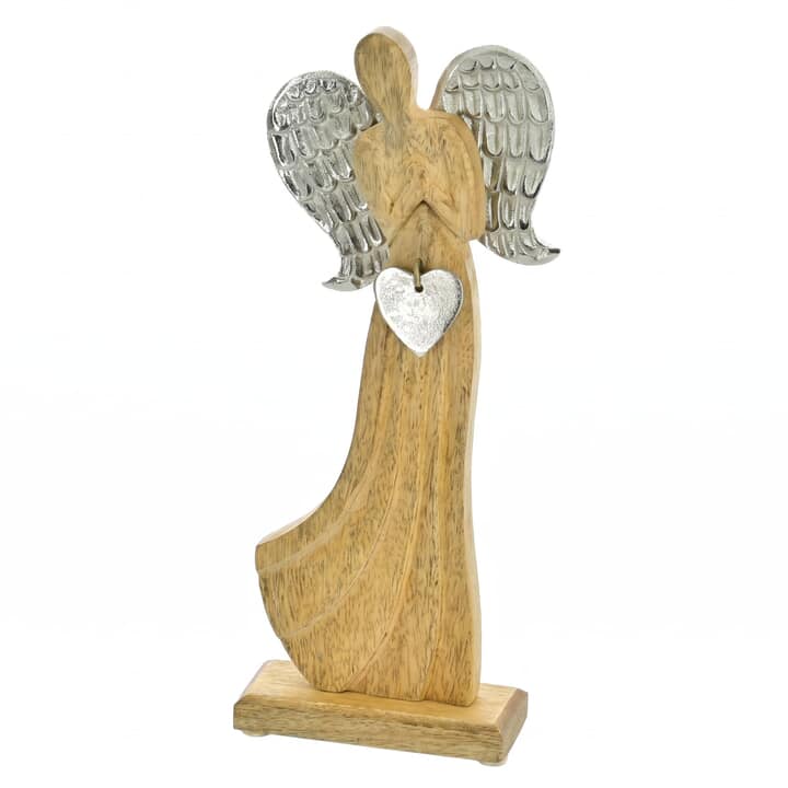 Dekorácia anjel DONGUEL drevo, výška 32 cm 1