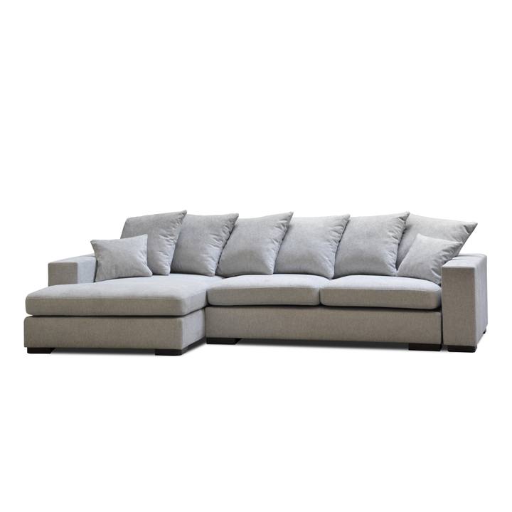 Sedacia súprava DONNA ľavá, svetlosivá 1