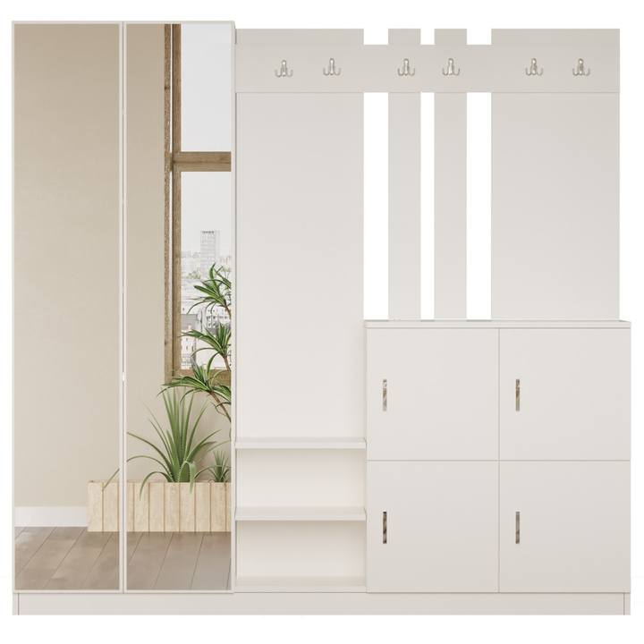 Predsieňová zostava DORAS 2 biela 1