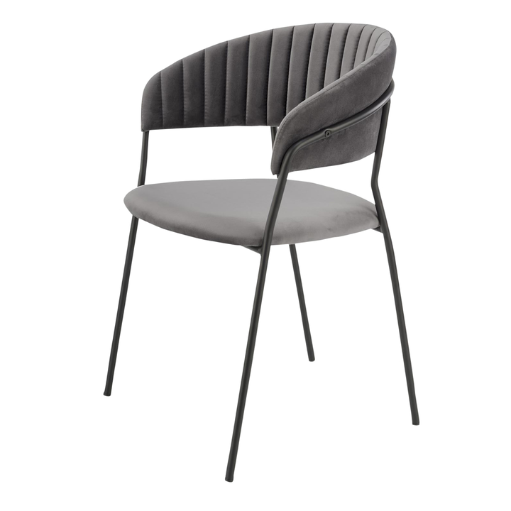 Jedálenská stolička DORIA sivá 1