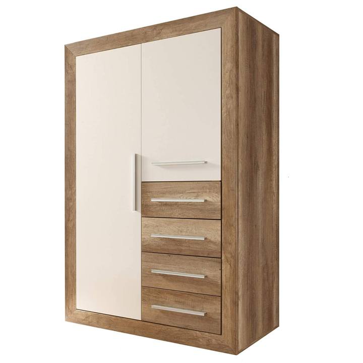 Šatníková skriňa DREANO dub canyon/biela, šírka 107 cm 1