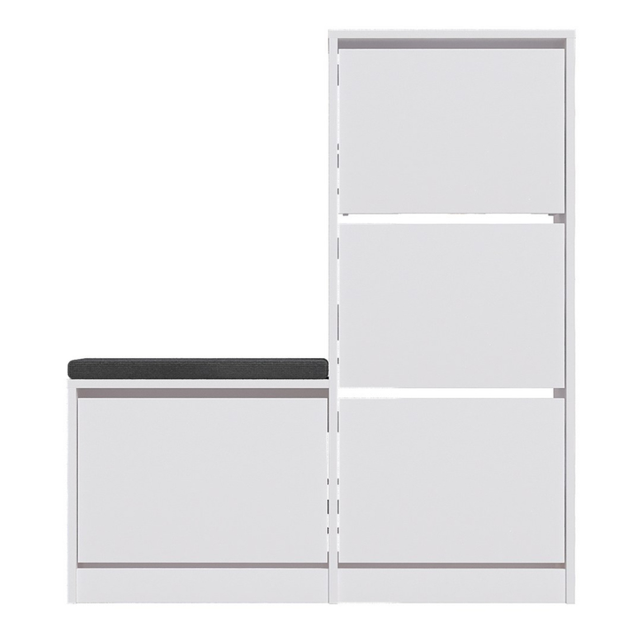 Skrinka na topánky DUDE biela 1