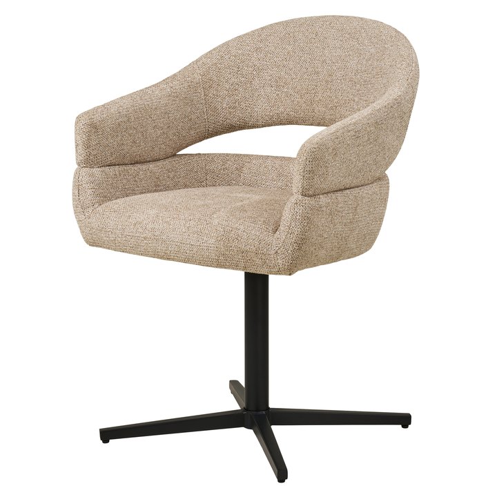 Jedálenská stolička DUVIR béžová/čierna 1