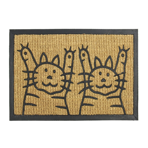Rohožka  DVE MAČKY kokosové vlákno/guma, 40x70 cm 1