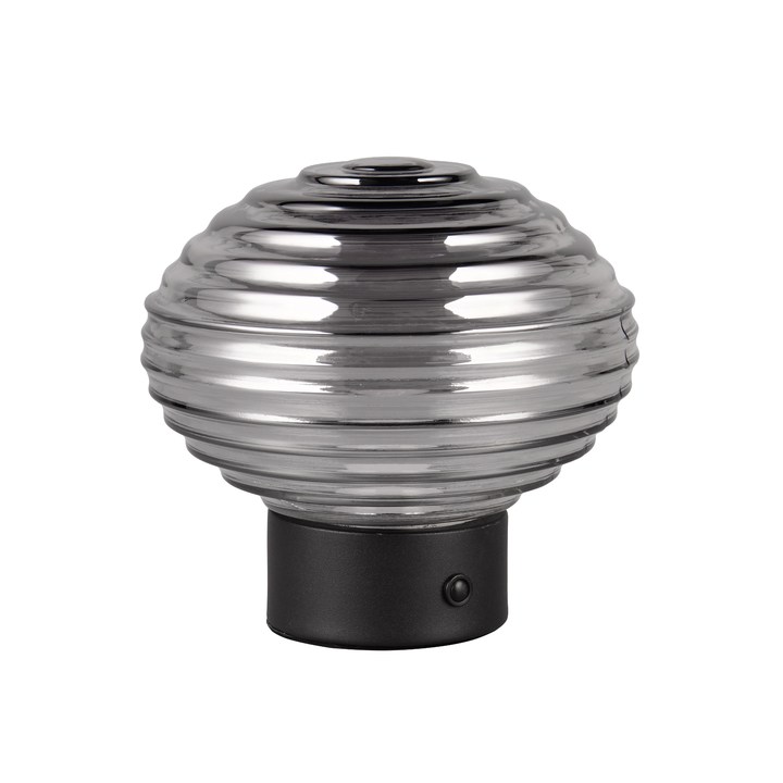 Stolná LED lampa EARL dymová 1