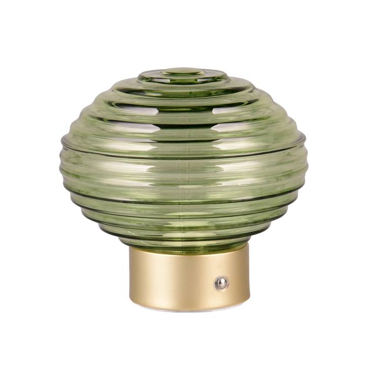 Stolná LED lampa EARL zelená 1