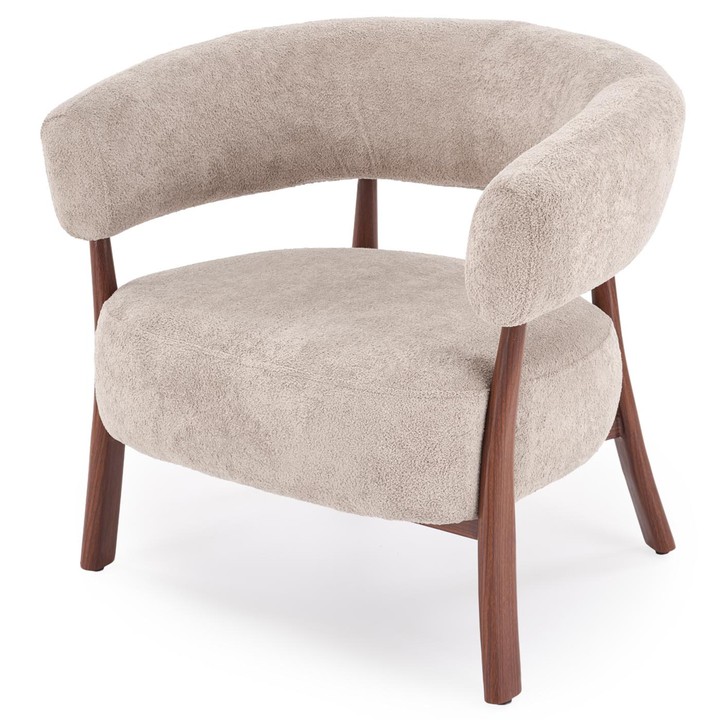 Kreslo EDUN cappuccino/orech 1