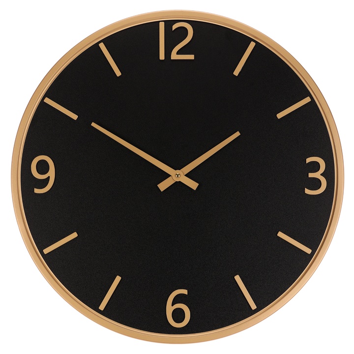 Nástenné hodiny EDWARDS 2 čierna/zlatá 1