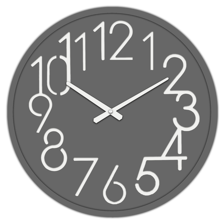 Nástenné hodiny EDWARDS tmavosivá, ⌀ 60 cm 1