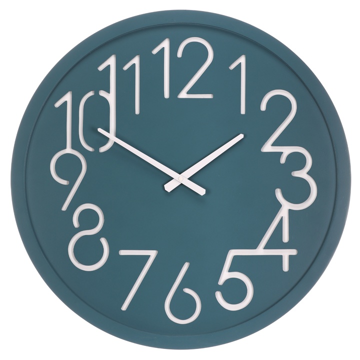 Nástenné hodiny EDWARDS modrá, ⌀ 60 cm 1