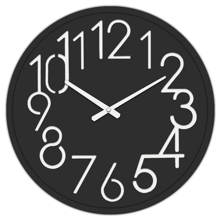 Nástenné hodiny EDWARDS čierna, ⌀ 60 cm 1
