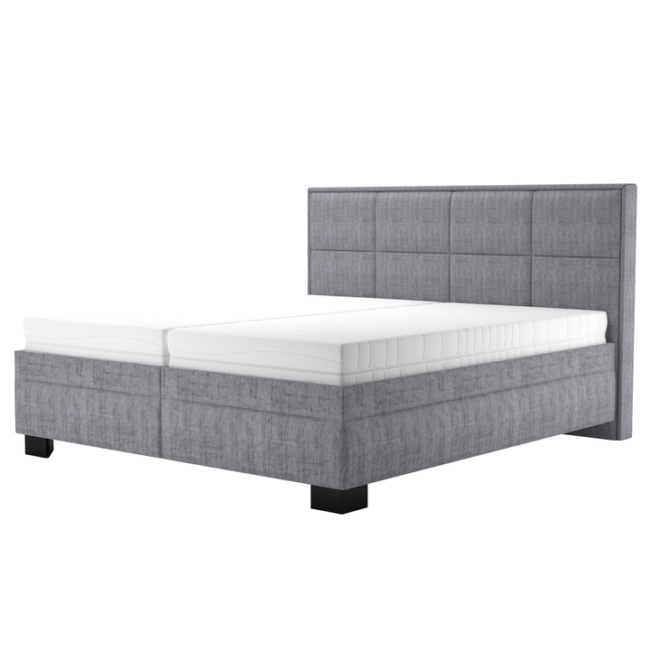Posteľ s polohovacím roštom ELA 2 sivá, 160x200 cm 1