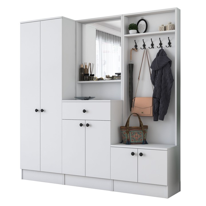 Predsieňová zostava ELA 8 biela 1