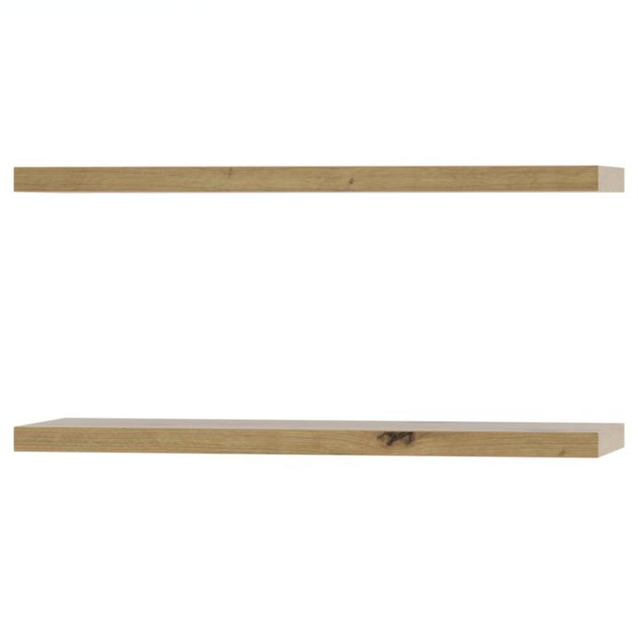 Nástenné police ELA dub artisan, šírka 65 cm, sada 2 ks 1
