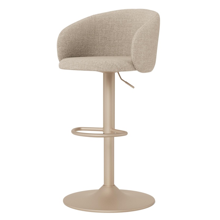Barová stolička ELEANOR béžová/sivá 1