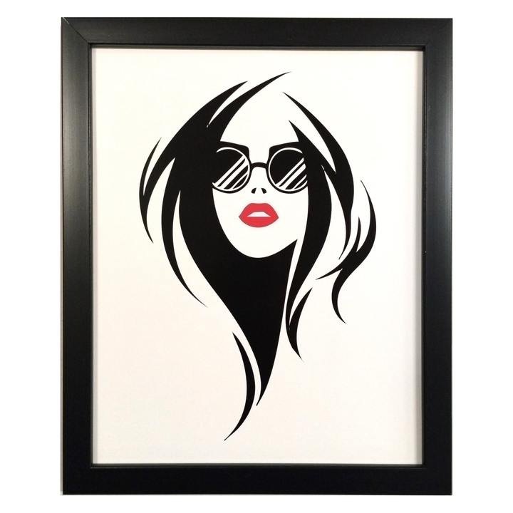 Fotografia v ráme ELECTA motív dáma a okuliare 1 1