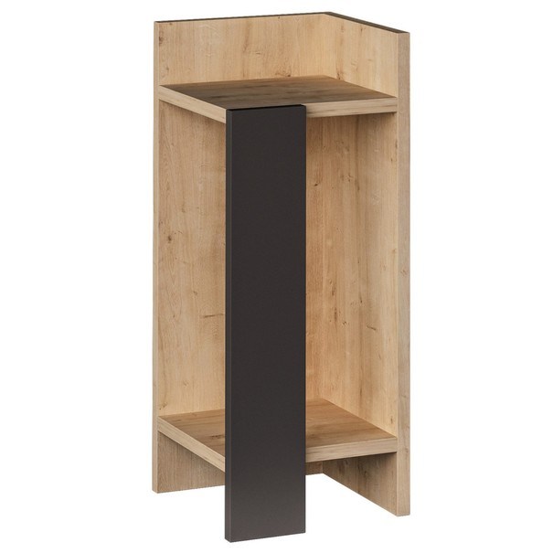 Nočný stolík ELOS dub/antracit, pravé vyhotovenie 1