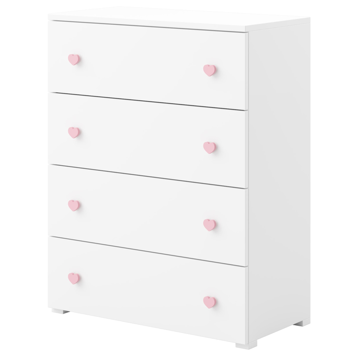 Komoda ELSA biela/ružová 1