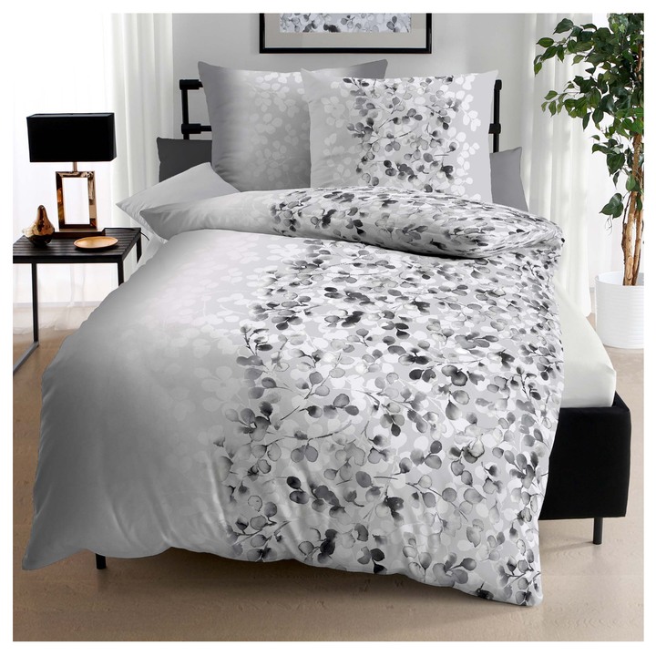 Posteľná bielizeň ELVA GRAU 70x90 a 140x200 cm 1