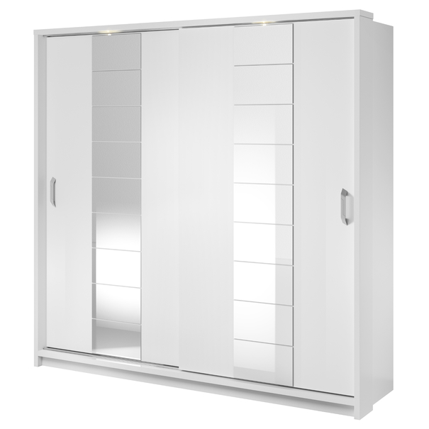 Šatníková skriňa ELVIRA biela 1