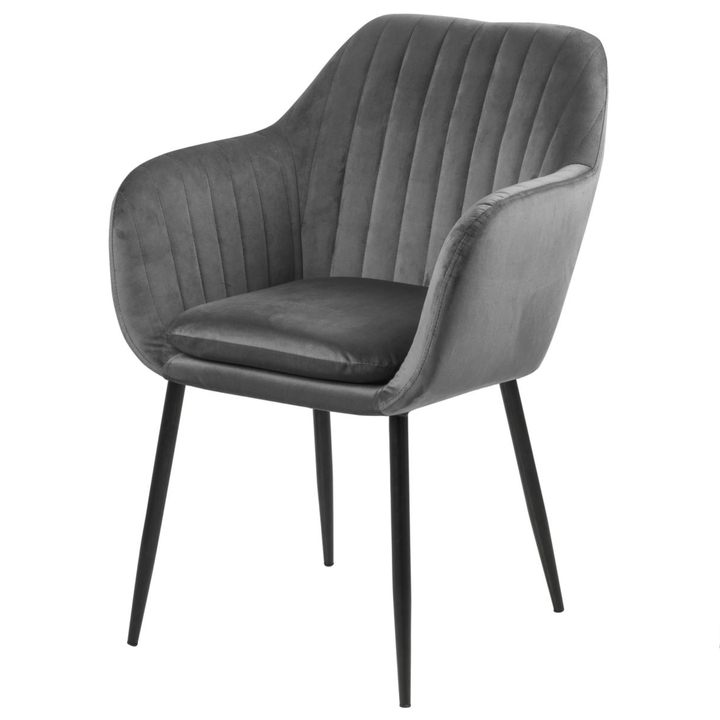 Jedálenská stolička EMILIA tmavosivá 1
