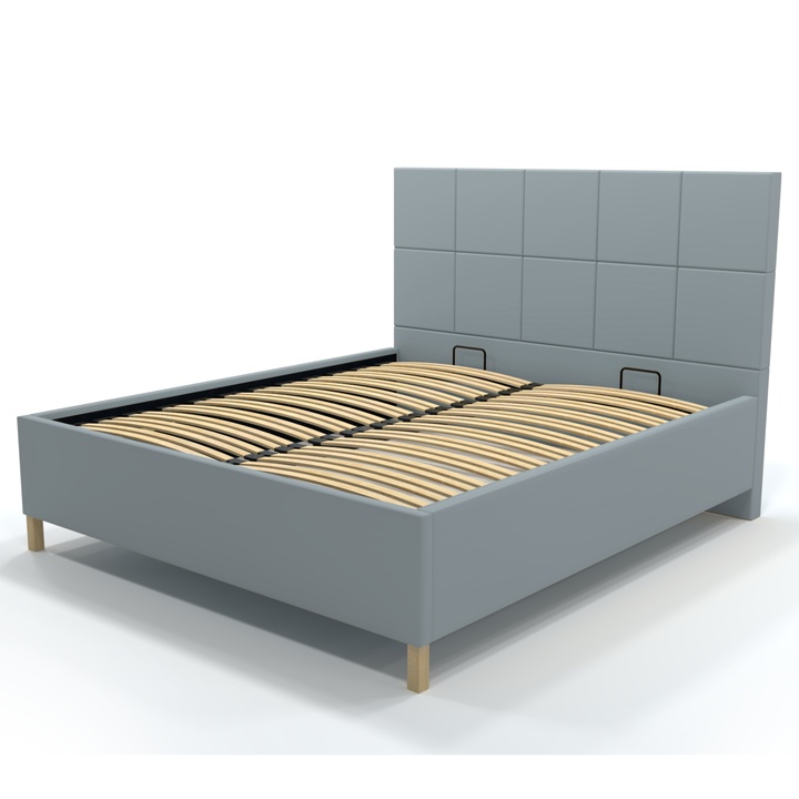 Posteľ s roštom EMMI 1 sivomodrá, 140x200 cm 1